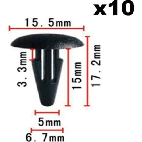 10pcs OEM For Honda Retainer Clip / Seal strip fixed Buckle Nylon