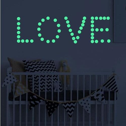 3D Luminous Glow Dark Star Round Dot Wall Stickers Home Ceiling Decor Luminous Glow In The Dark Star Kids Room Decoration 400pcs