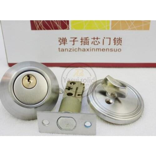 5 Sets Stainless Steel Tubular Lever Door Locks / DeadBolt Invisible Locks