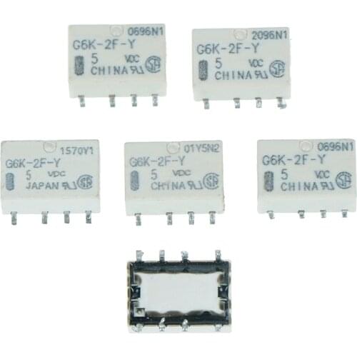 5PCS SMD G6K-2F-Y Signal Relay 8PIN for Omron Relay DC 5V Electrical equipment accessories