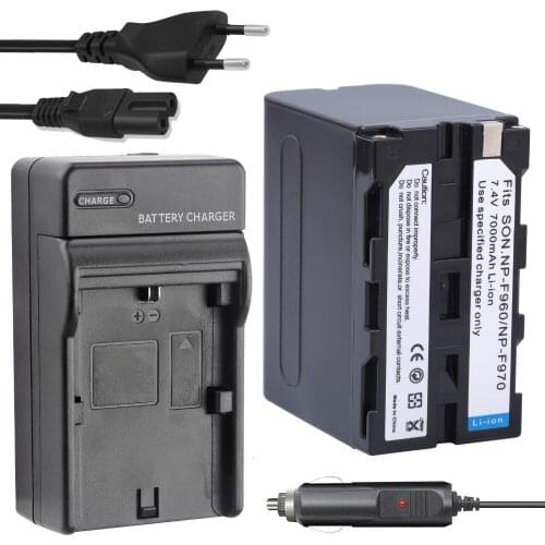 1Pcs NP-F970 NP-F960 NP F960 NP F970 Battery + Charger for Sony DCR-VX2100 HDR-AX2000 FX1 FX7 FX1000 HVR-HD1000U V1U Z1P Z1U Z5U