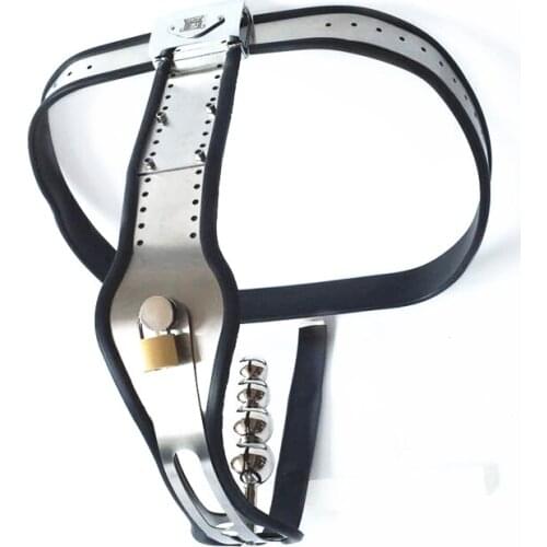 BDSM Male Cock Cage Bird Lock Stainless Steel Bondage Chastity Belt Device Penis Ring with Butt Plug Bdsm Adult Game Sex Toys