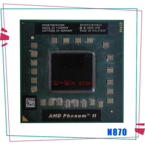 AMD Phenom II Triple-Core Mobile N870 2.3 GHz Three-Core Three-Thread CPU Processor HMN870DCR32GM Socket S1