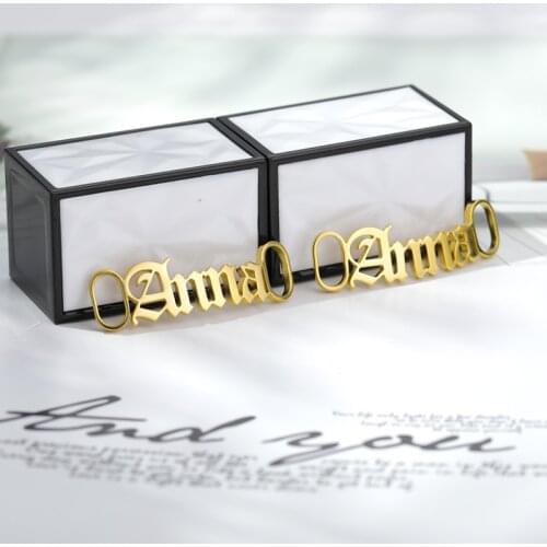 Custom Name Shoe-buckle Personalized Jewelry Stainless Steel Nameplate Buckie Gold Charm Fashion Halloween Gift