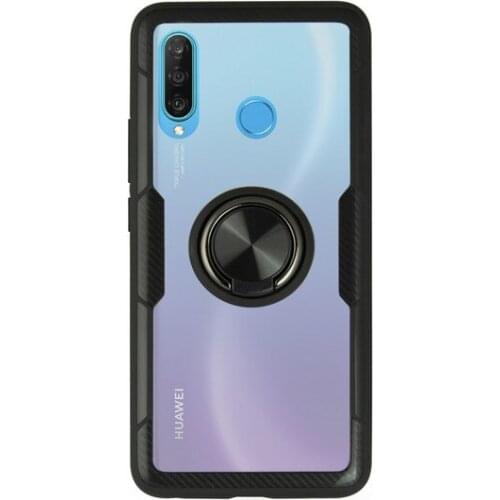 Housing with ring Huawei P30 Lite KSIX 360 Ring Black