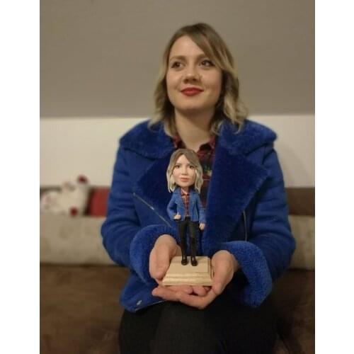 Polymer clay doll figurine karate athlete birthday anniversary gift custom lover dolls gifts for boyfriend for him birthday gift