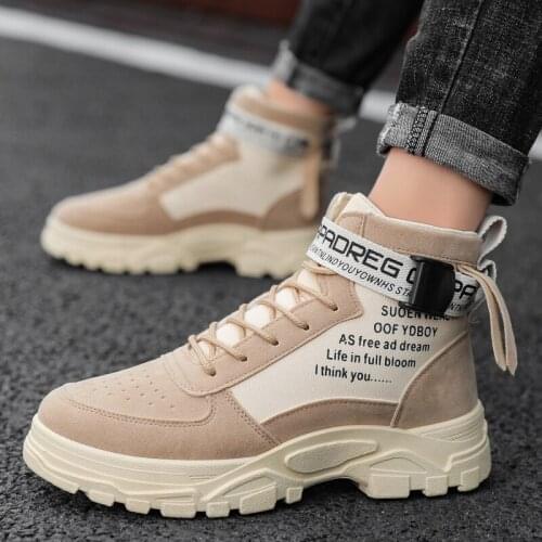 Faux Suede Mens Ankle Boots Men Shoes for Mens 2020 Autumn Winter Motorcycle Classic Vintage Male Casual Footwear