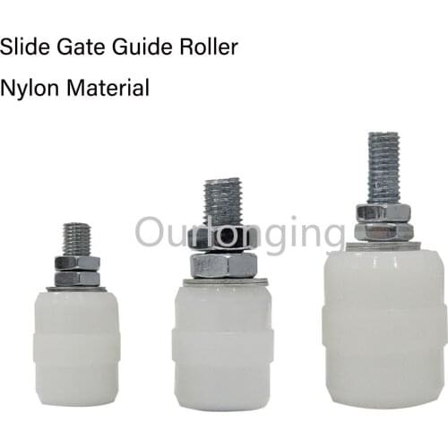 2/8PCS Multi-size Slide Gate Guide Roller Nylon Sliding Rolling Guider Support for Electric Door Sliding Gate with Bolt and Nut