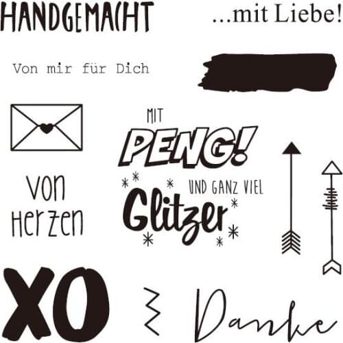 German Transparent Clear Stamp for DIY scrapbooking/Card Making C411