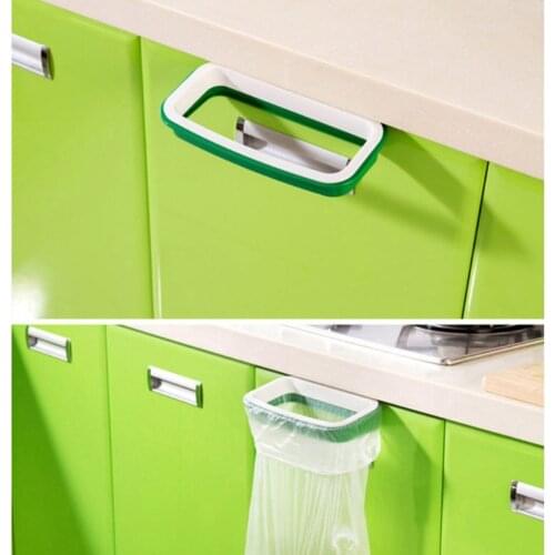Anti-drop design Cabinet garbage rack garbage bag storage frame hanging garbage rack JJ11076