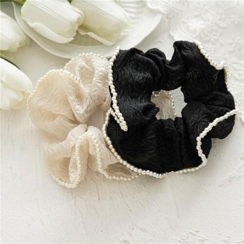 Summer New Cherry Big Bow Ponytail Ribbon Large Intestine Ring Headdress Factory Hair Rope