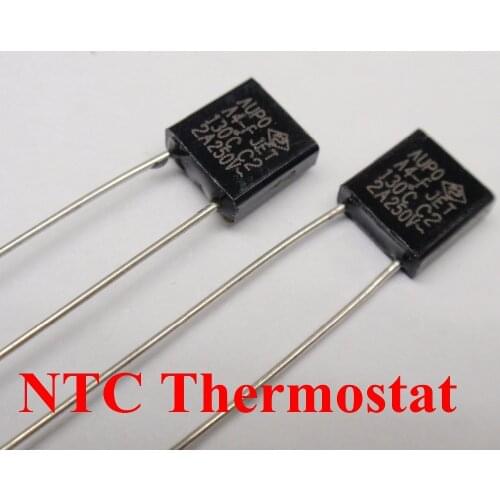 100pcs A12-F 145C 5A 250V degree Thermal Cutoff RH145 Thermal-Links Black Square temperature fuse