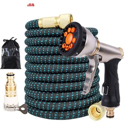 New Garden Hose For Watering Garden Flexible Expandable Watering Hose Car Wash Hoses Irrigation Kit Metal Water Gun For Garden