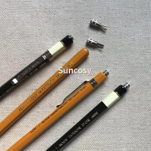 Koh-I-Noor Toison d'Or Lead Holder with Clip or without Clip, 2mm Lead, Diameter Mechanical Clutch Lead Holder Pencil