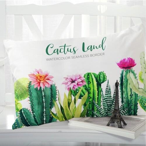 1pc Pillow cover Pillow case Bedding Pillowcase Pillowcovers decorative for home 3D HD Print Nordic Succulent cactus
