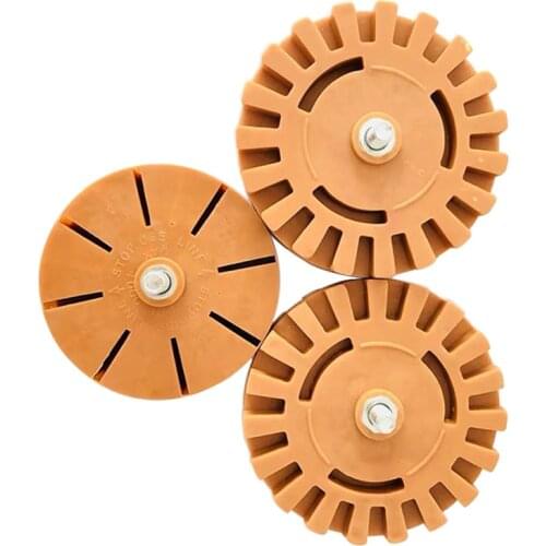 1pcs Pneumatic Car Rubber Eraser Pad Rubber Disk Decal Eraser Wheel Car Paint Cleaner Sticker Remover Polishing Auxiliary Tool