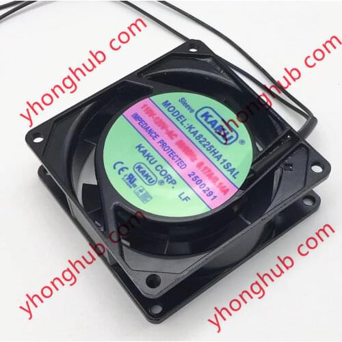 KAKU KA8225HA1SAL AC 110V 120V 0.17A 0.14A 80x80x25mm 2-Wire Server Cooling Fan