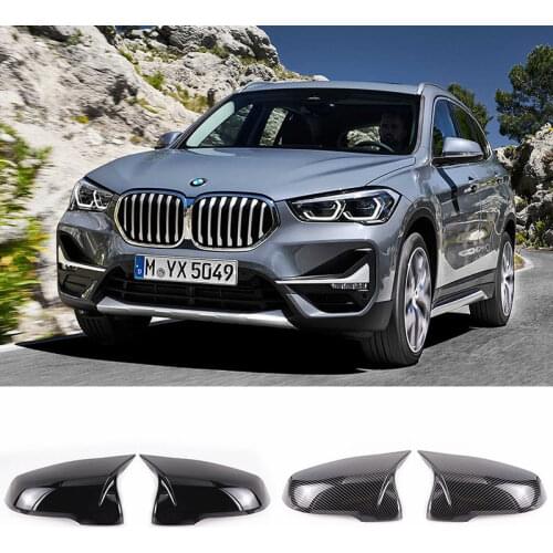 2pcs Black facelifted modified For BMW Z4 x1 x2 F48 F49 F46 F39 F53 G39 Carbon Fiber Pattern Mirror Cover caps