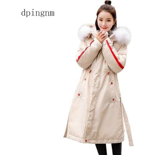 2019 Winter Jacket Women Cotton Wadded Fur Hooded Coat Casual Ladies Warm Parkas Women Winter Coats Jaqueta Feminina