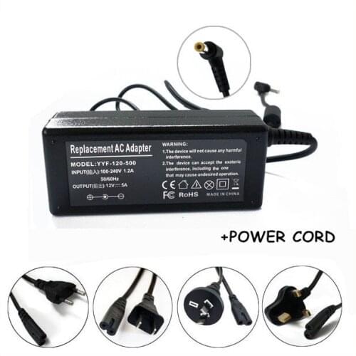 12 Volt 5 Amp (12V 5A) DC Supply AC Power Adapter Charger For PC LCD Monitor TV