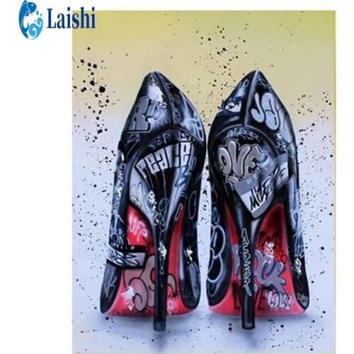 5D DIY High heel Diamond Painting Full Square/Round Drill Diamond Embroidery Cross Stitch Rhinestone Mosaic Home Decor pictures