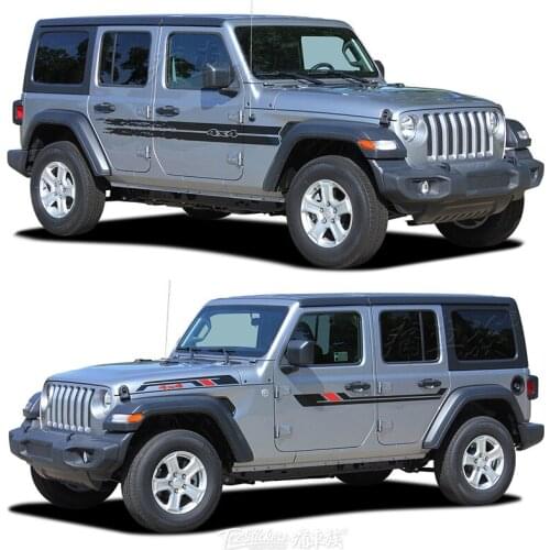 Car stickers FORJEEP new Wrangler body decorated on both sides modified car stickers color strips