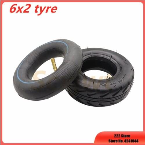 Free shipping 6X2" tire and inner tube Fit 6 inch Electric Scooter Wheel Chair Truck F0 Pneumatic Wheel Trolley Cart Air Wheel