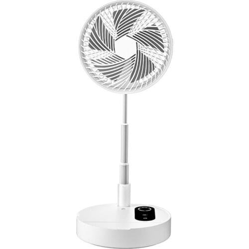 Silent Folding Table Fan Remote Control 4000mAh Battery for Outdoor Office