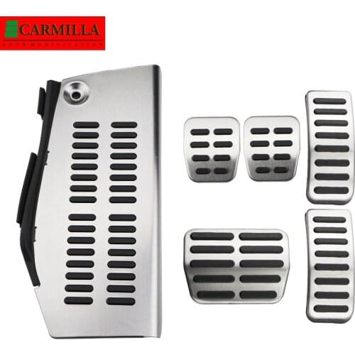 Carmilla Car Pedal Cover for Volkswagen VW Golf 4 MK4 Golf4 1997-2005 Stainless Steel Gas Brake Dead Rest Pedal Protection Cover