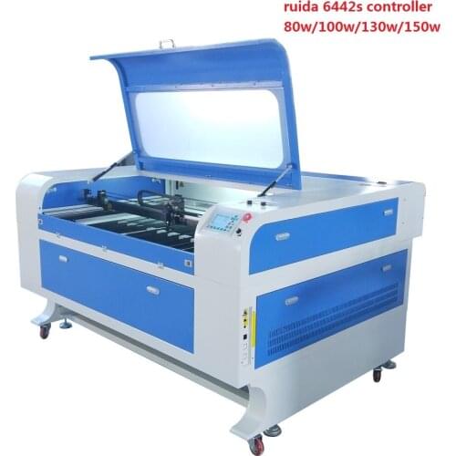 Co2 laser engraver cutter 80w 100w 130w 150w laser cutting machine 1390 with ruida 6442s for wood Leather PVC MDF stone