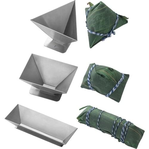 Bao Zongzi Mould Household Dragon Boat Festival Bao Zongzi Stainless Steel Artifact Model DIY Tool Multi-shape Dumpling Mould