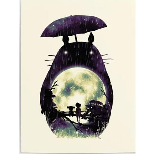 Hd Prints My Neighbor Canvas Painting Home Decoration Wall Artwork Modular Japanese Anime Totoro Poster For Living Room No Frame