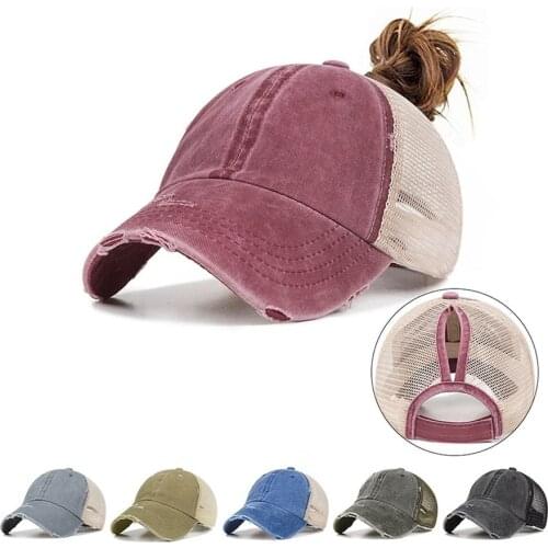 High Quality Summer Womens Mesh Ponytail Baseball Caps Fashion Snapback Caps for Female Sport Hat Ladies Bone Casquette Gorro