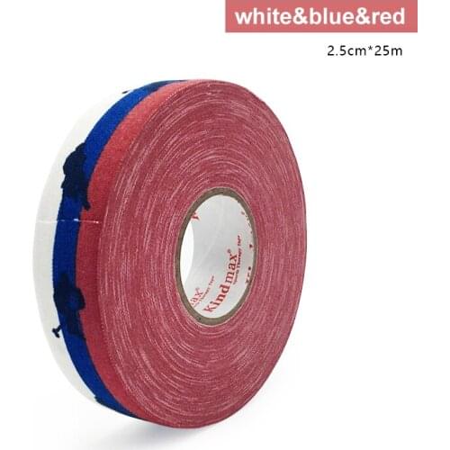Cool hockey 2 Pc Hockey Stick Tape 2.5cm x 25m Multipurpose Colorful Sport Safety Cotton Cloth Enhances Puck Handling Elbow
