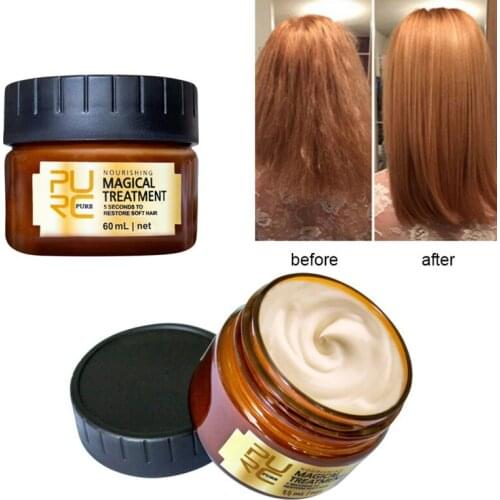 Magical keratin Hair Treatment Mask 5 Seconds Repairs Damage Hair Root Tonic Keratin Hair 60ml Hair & Scalp Treatment TSLM1