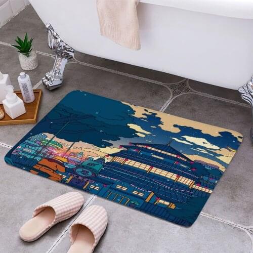 Sadness and Sorrow Cheaper Anti-slip Modern Area Rugs Living Room Balcony Bathroom Printed Carpet Doormat Hallway Bath Mat