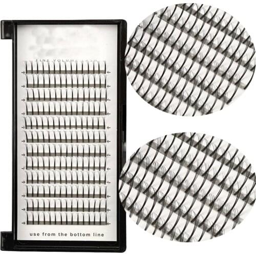 NEW 0.07/ C/D curl 20D/10D volume eyelash extensions Short Stem synthetic hair russian volume lashes pre-made fans