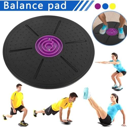 Newly Yoga Balance Board Disc Stability Round Plates Exercise Trainer for Fitness Sports