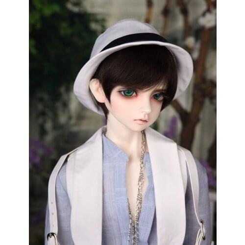 Allaosify BJD Doll Wig 1/3 1/4 1/6 Giant Baby Ultra Short Straight Black Hair Free Shipping