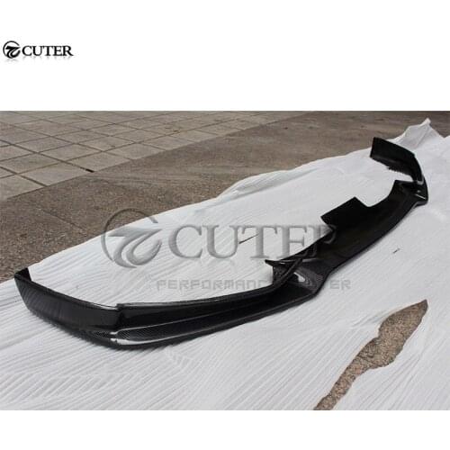 F10 5 series Carbon Fiber Front Bumper Lip Spoiler For BMW F10 520i 530i 535i M-TECH Bumper End.CC style 10-18