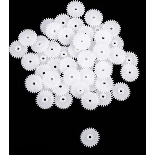Hot 42/44/46/48 Teeth Plastic Gear Model 422A/44102B/442A/462A/48102B/482A for DIY RC Car Robot Motor 10~50pcs High Quality