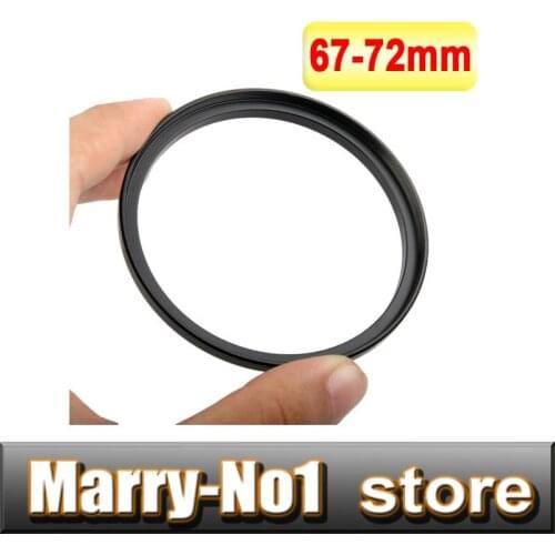2pcs 72mm 67mm-72mm 67-72 mm 67 to 72 mm 67MM to 72MM Step Up Ring Filter Adapter For Camera Filter