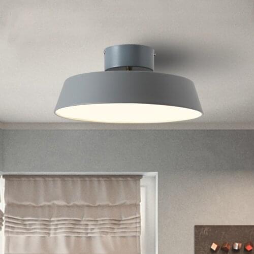 Simple Macaron Ceiling Lamp Nordic Style for Living Room Dining Room Study Bedroom Entrance Hallway LED Light