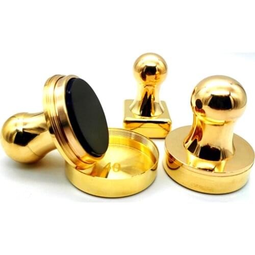 Featured brass rubber self inking stamp custom design round square and oval