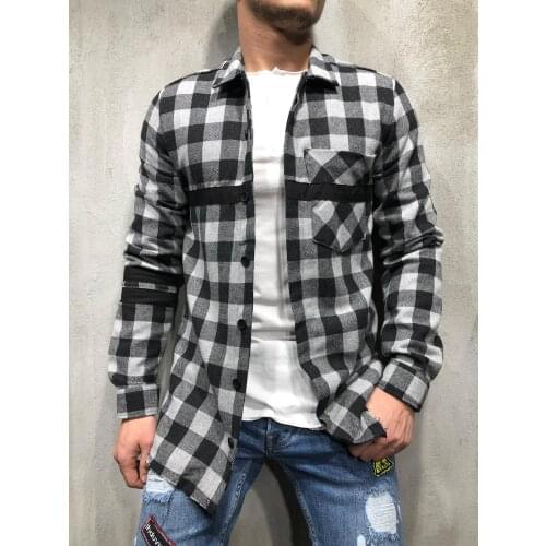 ROUYHUAL Men's Striped Shirts