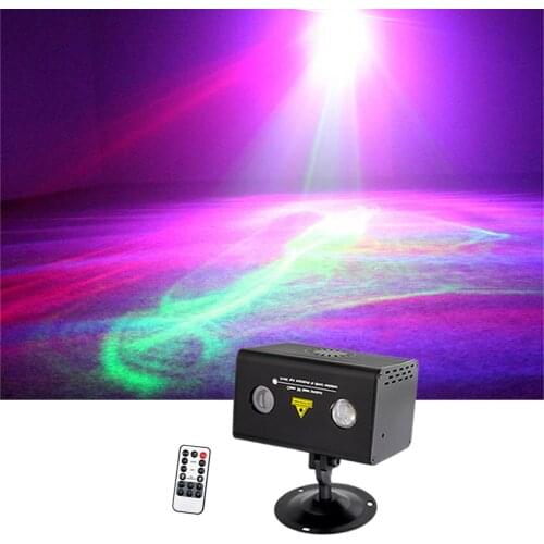 Sharelife Mini Red Green Hypnotic Aurora Laser Mixed RGB LED Home Gig Party Show Stage Lighting DJ Laser Light LL200RG