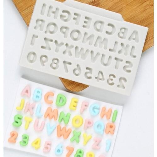 Alphabet & Number Silicone Mold Fondant Mould Cake Decorating Tools Chocolate Gumpaste Mold Sugarcraft Kitchen Accessories