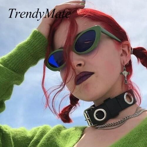 Small Oval Sunglasses Women Vintage Brand Designer 2018 Fashion Small Size Sun Glasses Ladies Retro Gafas UV400 Oculos 5317M