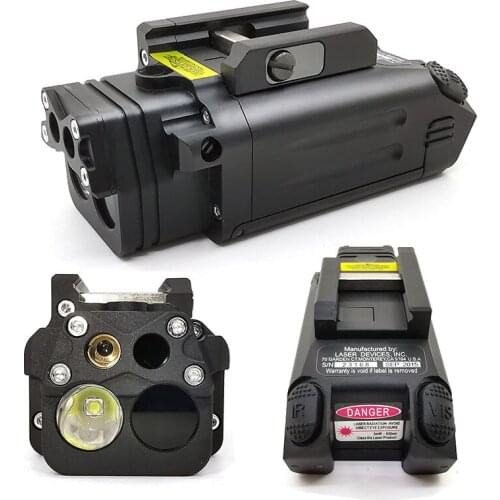 Tactical Hunting Scope DBAL-PL IR Laser Light Combo Strobe Weapon Light LED Gun Tac Flashlight With Red Laser NV Illuminator