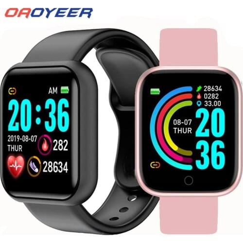 Y68 Smart Watches Waterproof Bluetooth Watch Men Blood Pressure Fitness Tracker Heart Rate Monitor SmartBand For IOS Android